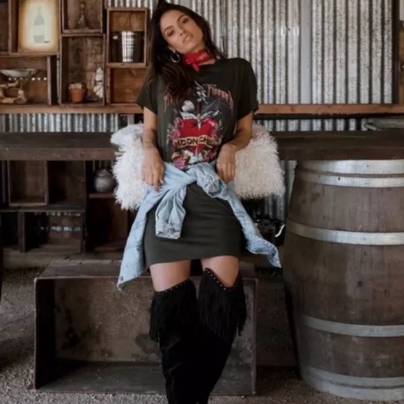 Mystical Thunder Moon Child Graphic Tee Dress - Picture 3 of 6